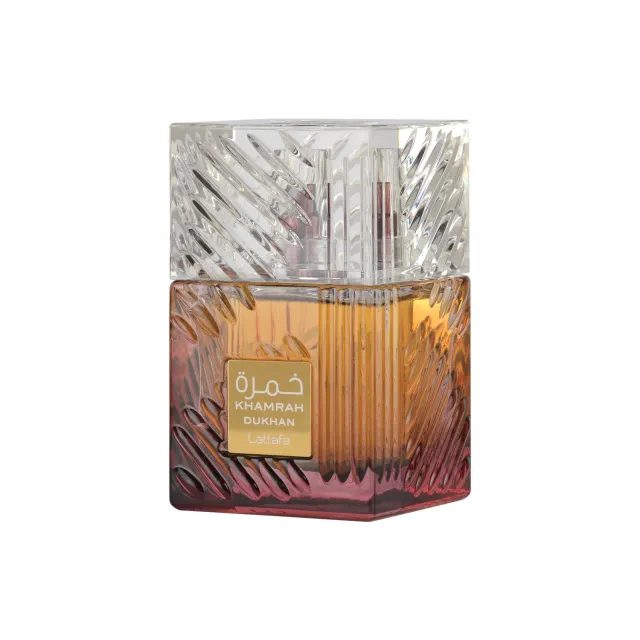 Khamrah Dukhan EDP by Lattafa – bottle
