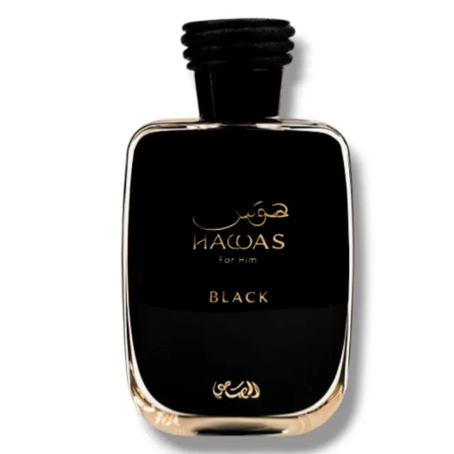 Hawas Black EDP by Rasasi – bottle